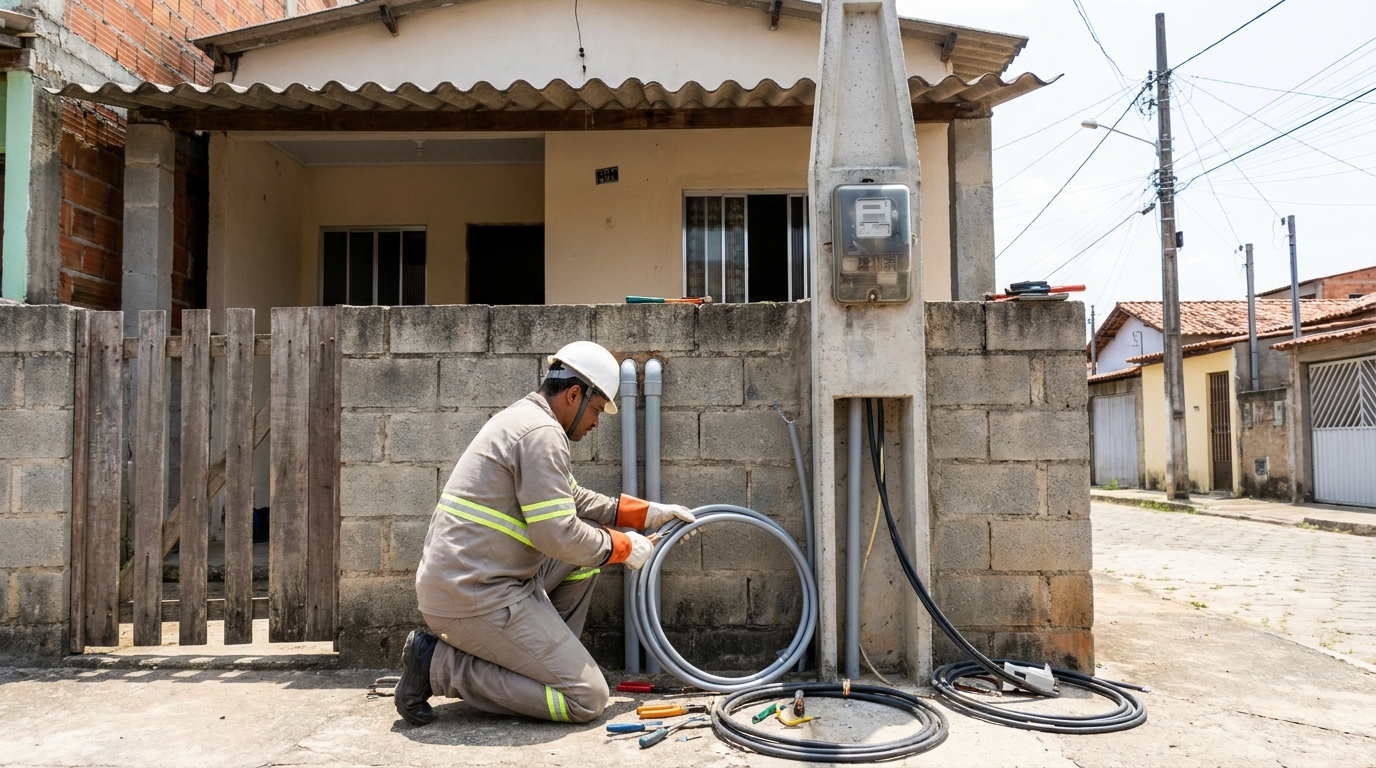 Instalação de Poste Padrão em Porto Velho‑RO